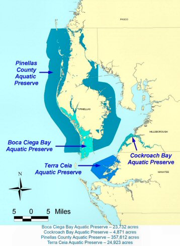 Tampa Bay Aquatic Preserves Map